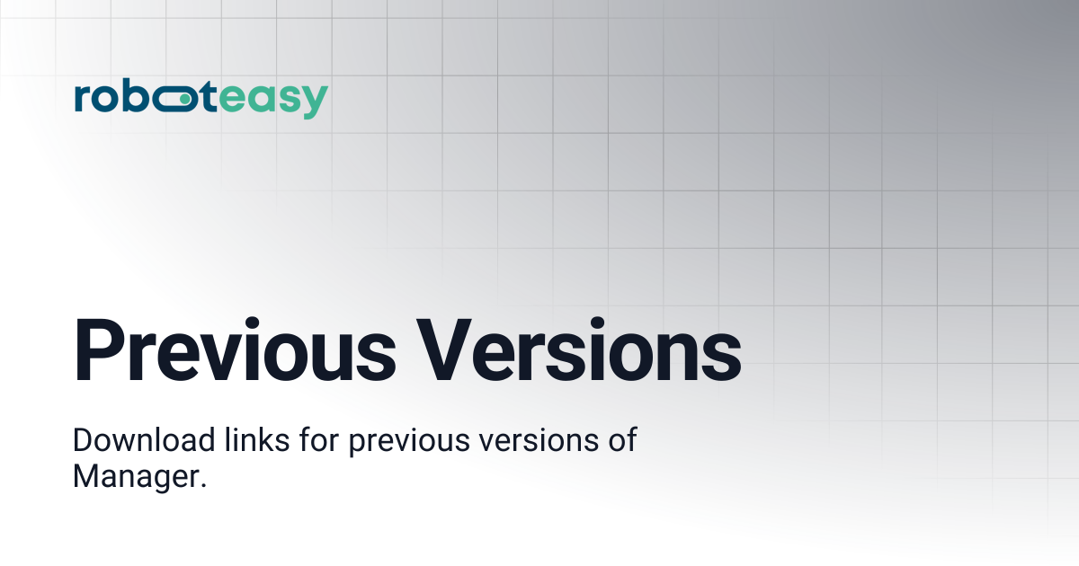 Previous Versions | Download
