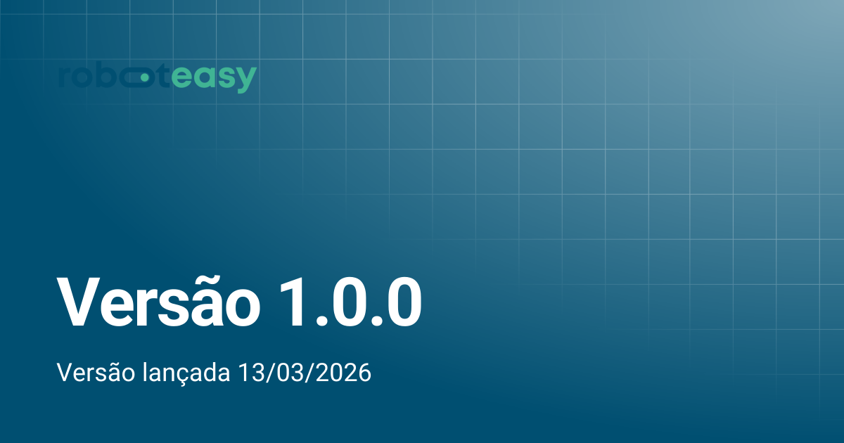 Versão 1.0.0 | Release Notes