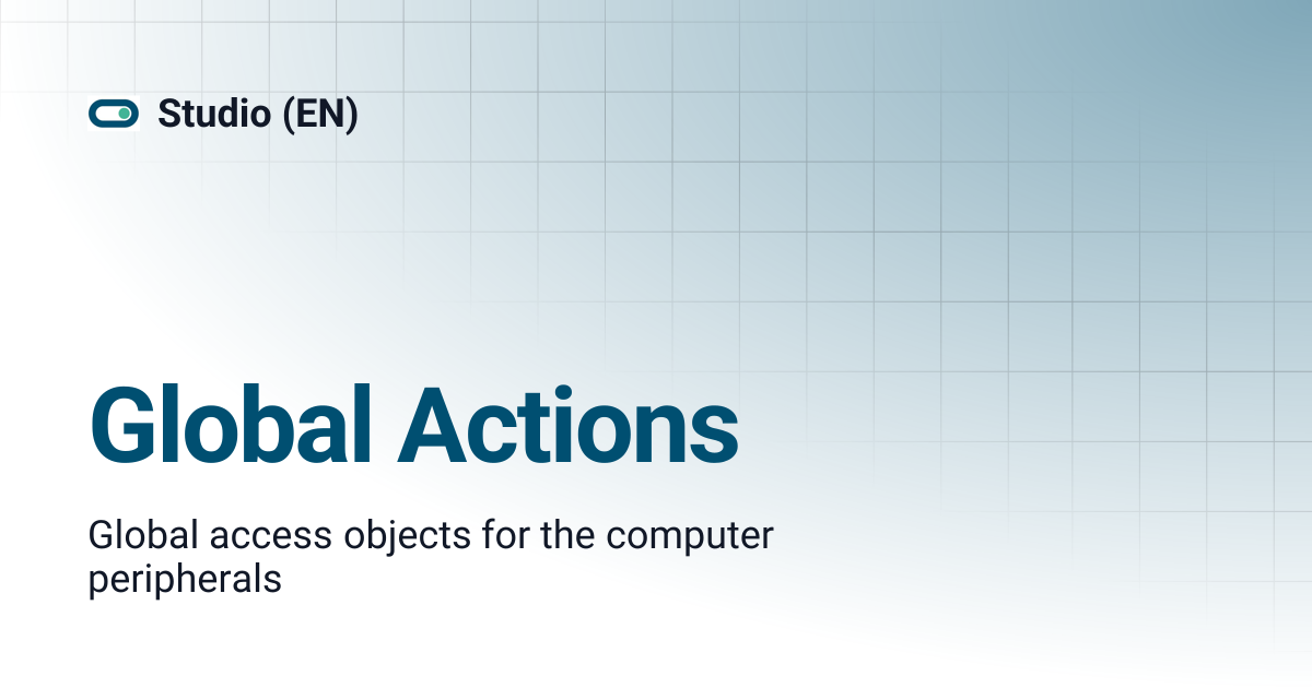 Global Actions | Studio (EN)