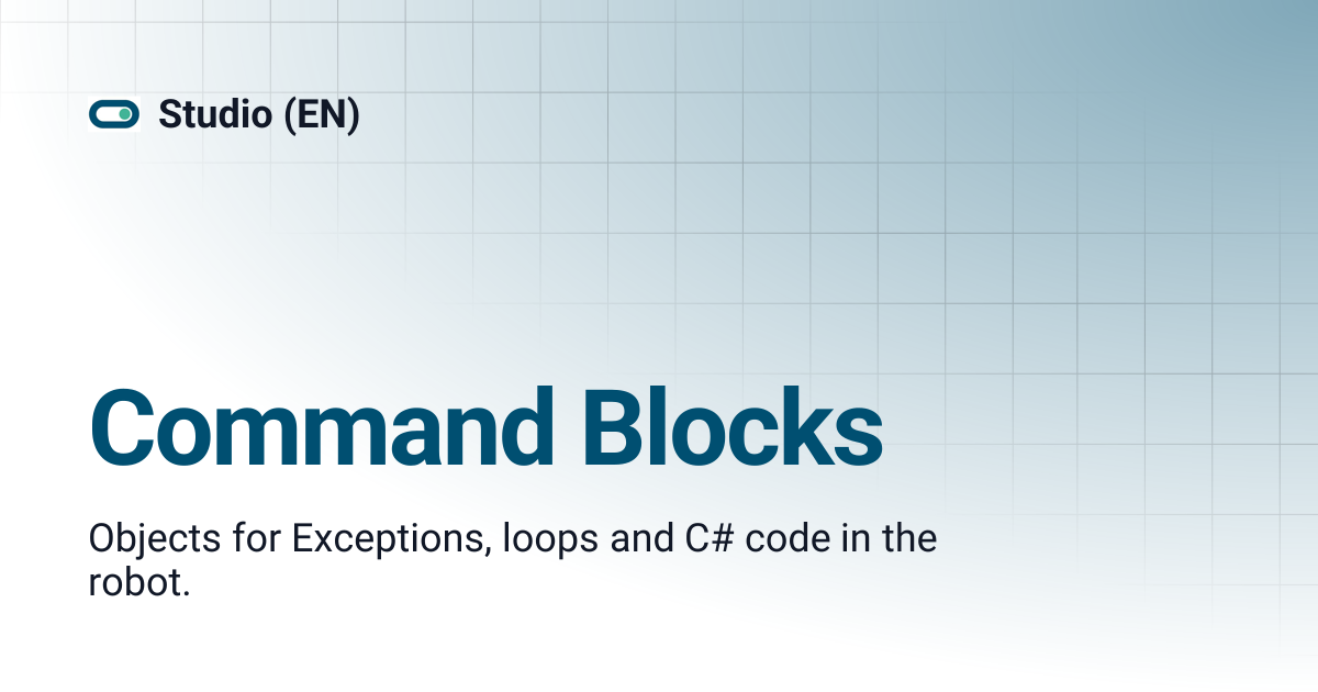 Command Blocks | Studio (EN)