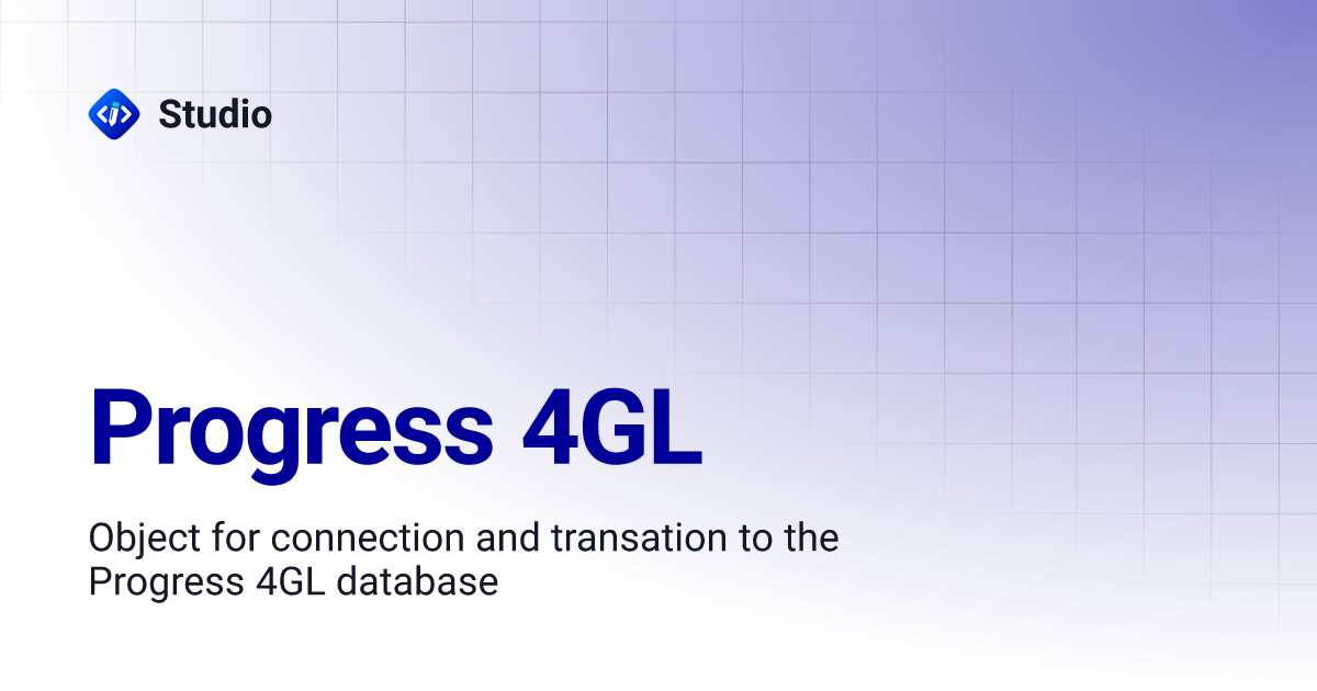 Progress 4GL | Studio