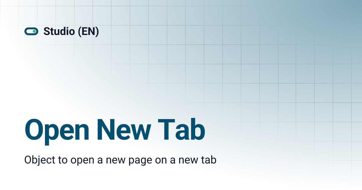 Open New Tab | Studio (EN)