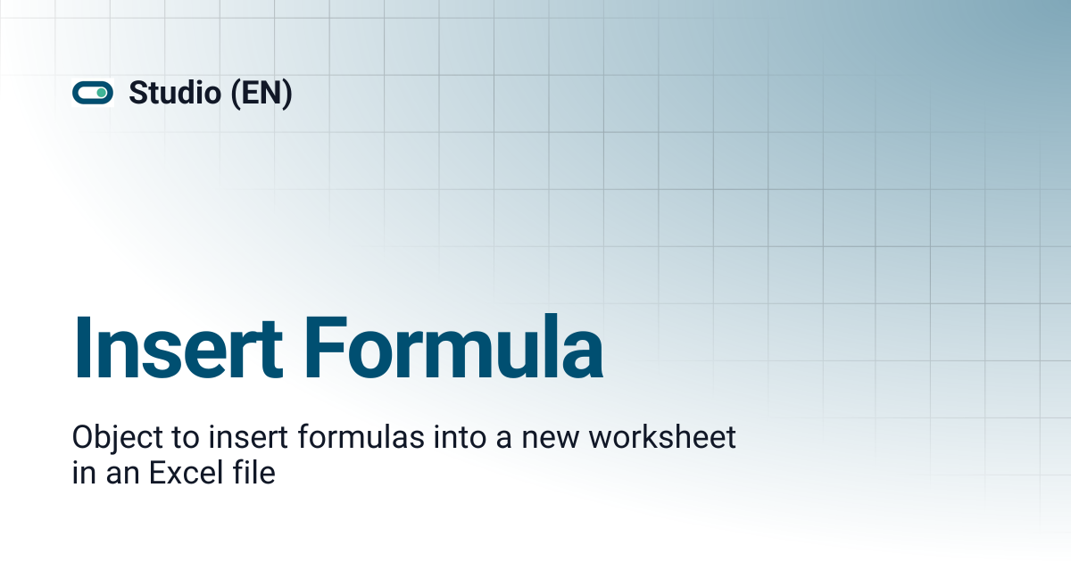Insert Formula | Studio (EN)