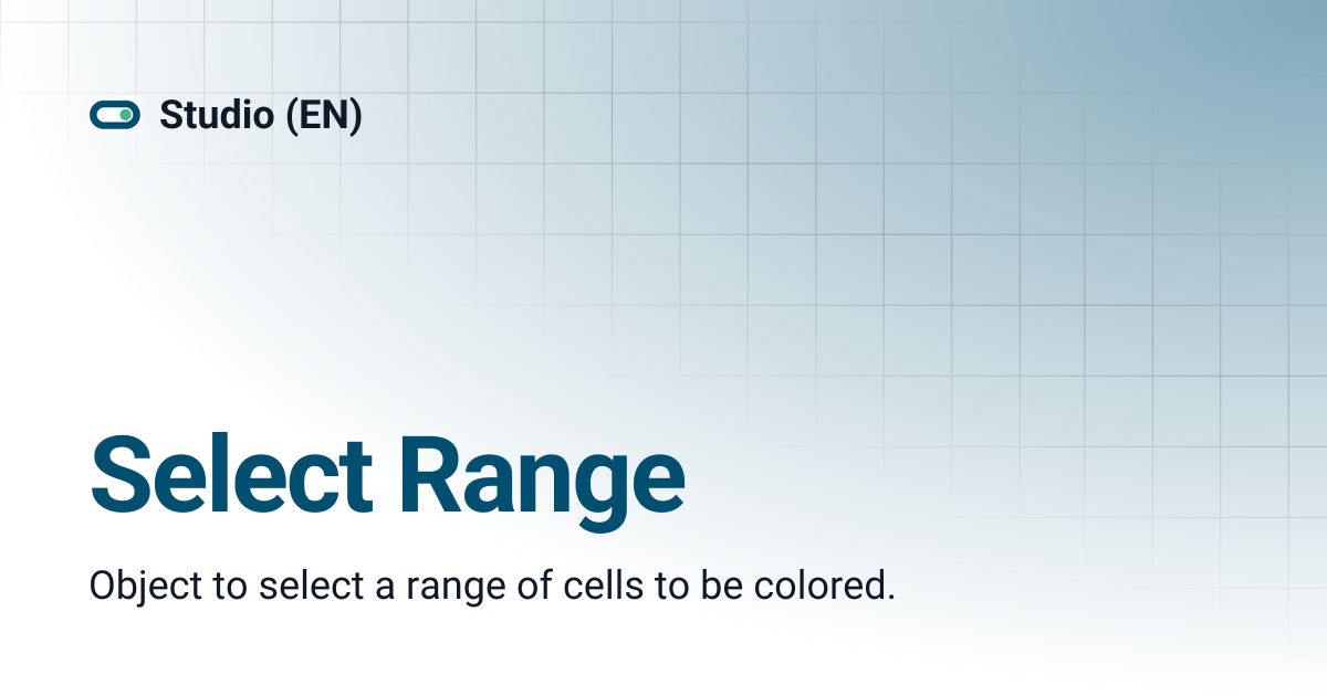 Select Range | Studio (EN)