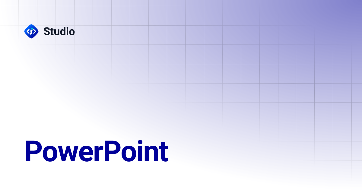 Powerpoint studio
