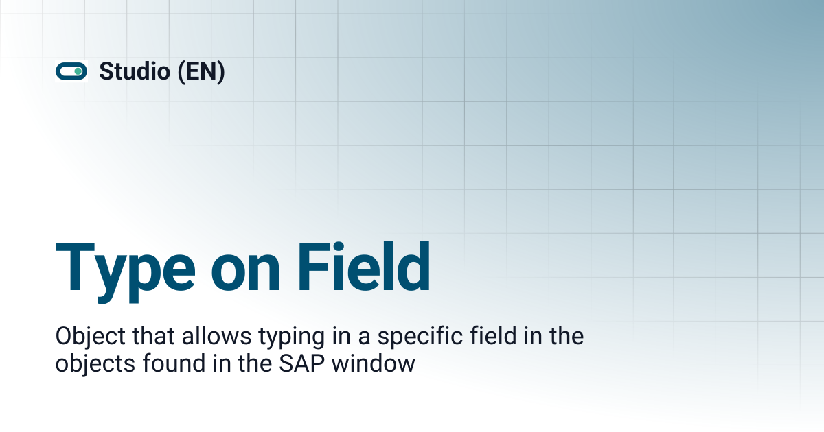 Type on Field | Studio (EN)
